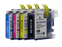 4-Pack Compatible Cartridges for BROTHER LC203